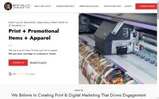 West Valley Graphics & Print of West Chicago website