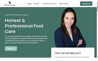 Buffalo Grove Podiatry website