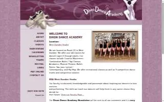 Dixon Dance Academy website