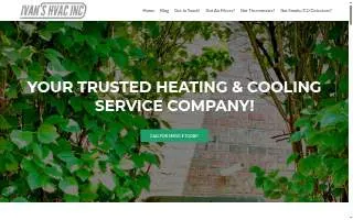 Ivans Hvac Inc website
