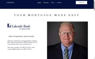 Todd Probasco Lakeside Bank Mortgage Broker website