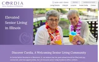 Cordia Senior Residence - Westmont website