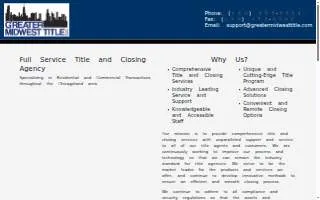 Greater Midwest Title website