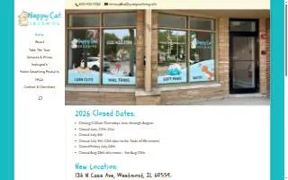 Happy Cat Grooming website