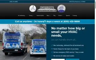 Hearthstone Heating & Air Conditioning website