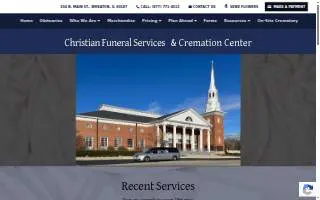 Christian Funeral Services website