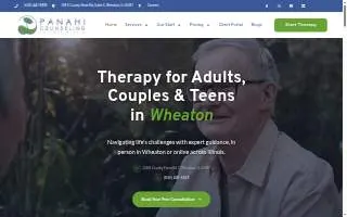Panahi Counseling, P.C. website