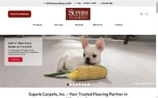 Superb Carpets, Inc. website