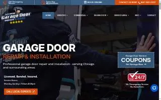 Illinois Garage Door Repair of Elmwood Park website