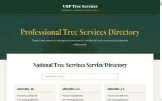 VHP Tree Service & Landscaping of Wheeling website