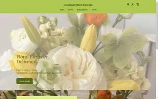 Chestnut Street Flowers website