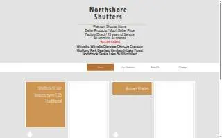 North Shore Shutters website