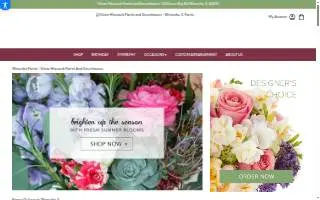 Victor Hlavacek Florist and Greenhouses website