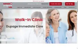 DuPage Immediate Care of Wood Dale website