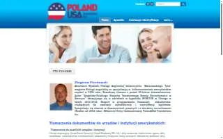 Poland USA Translations Inc. website