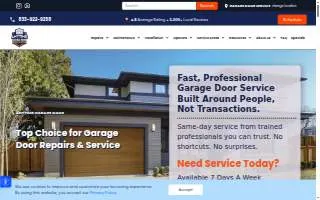 Anytime Garage Door of Wood River website