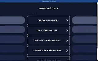 24/7 Crossdock website