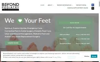 Foot & Ankle Institute of Woodstock website