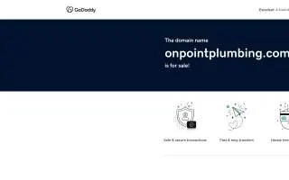 On Point Plumbing of Woodstock website