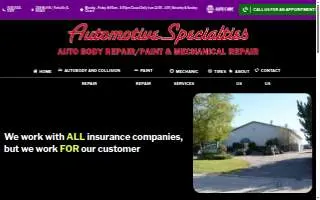 Automotive Specialties website