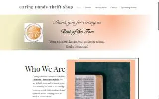 Caring Hands Thrift Shop of Yorkville website