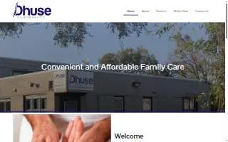 Dhuse Chiropractic website