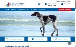Beach Park Animal Hospital website
