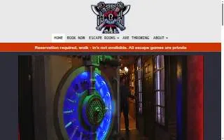 Edge of Escape Rooms & Axe Throwing Complex website