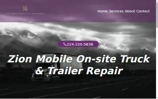 Zion Mobile On-site Truck & Trailer Repair website
