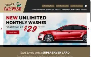 Clancy's Car Wash of Anderson website