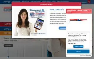 Independent Federal Credit Union website