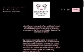 Lookworthy Esthetics By Brena website