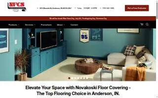 Novakoski Floor Covering Services website