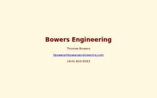 Bowers Engineering Services