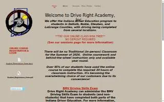 Drive Right Academy Inc website