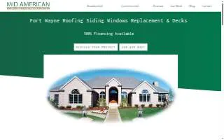 Mid American Construction Management website