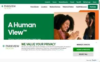 Parkview Medical Clinic website