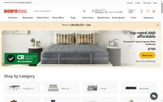 Bob’s Discount Furniture and Mattress Store of Avon website