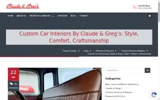 Claude & Greg's Trim Shop website