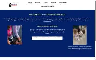 Mavis K9 Academy of Avon website