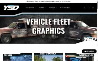 YSD Graphics & Apparel website