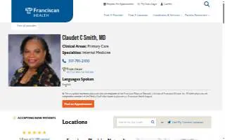 Beech Grove Internal Medicine: Smith, Claudet C., MD website
