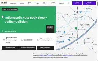 Caliber Collision of Beech Grove website