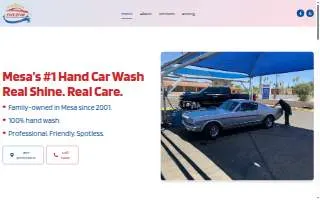 Five Star Hand Car Wash website