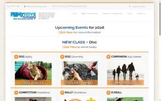 Pawsitive Partners Dog Training Center website