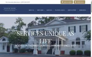 Allen Funeral Home website