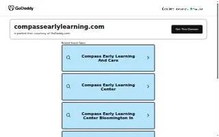 Compass Early Learning Center website