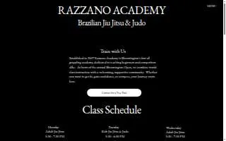 Razzano Academy website