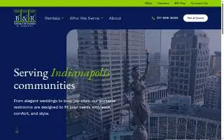 B&R Portable Restroom & Services website