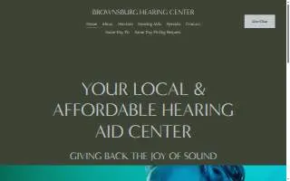 Brownsburg Hearing Center website